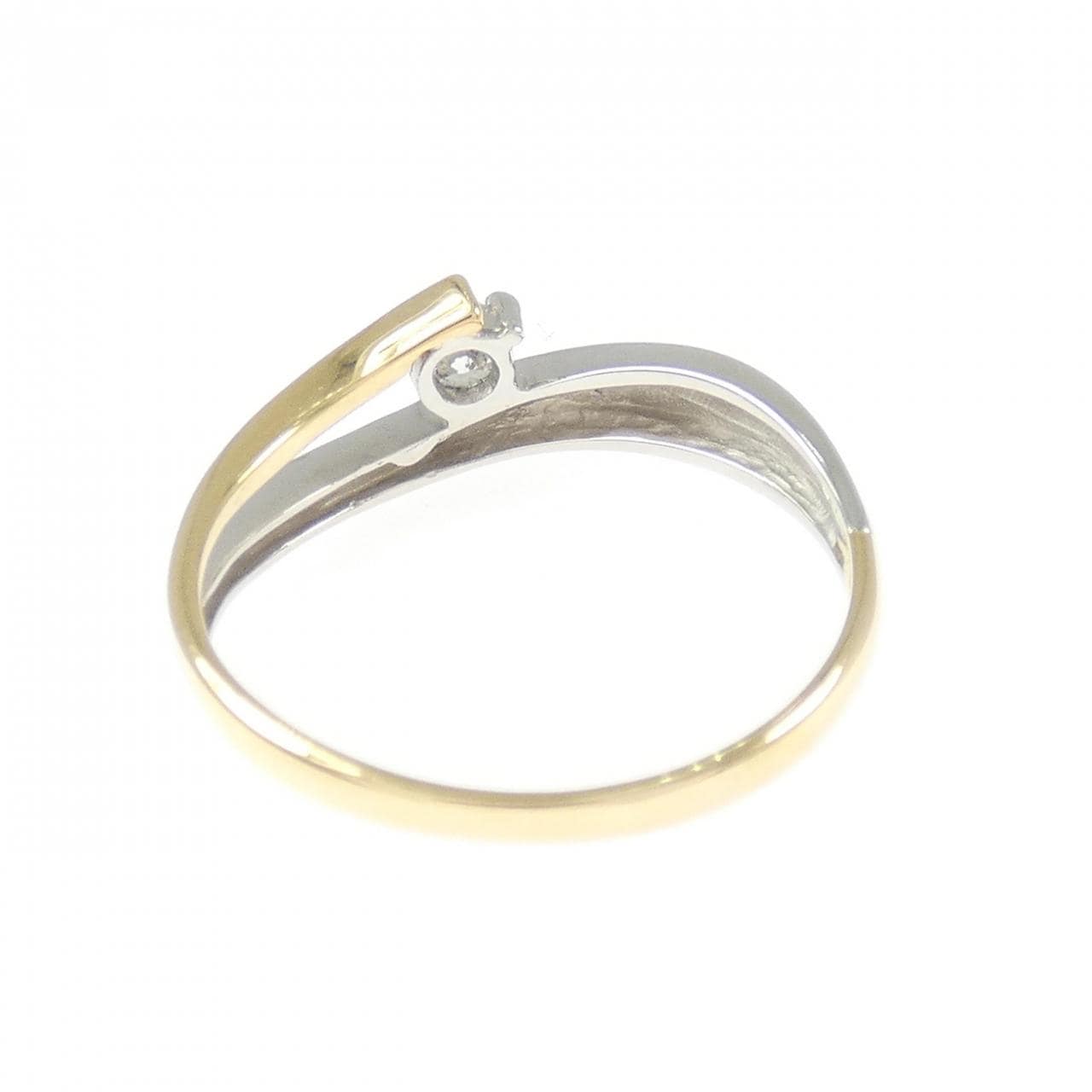 PT900/K18YG ダイヤモンド リング 0.11CT