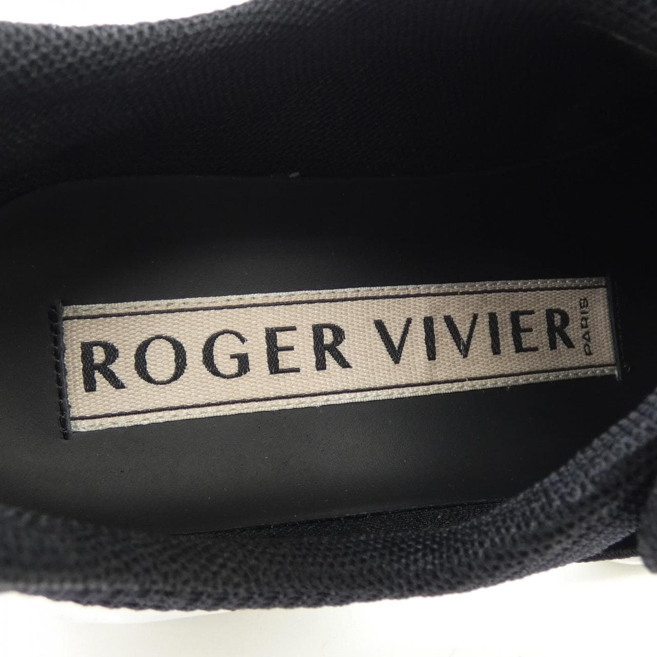 ロジェヴィヴィエ ROGER VIVIER テクニカル ファブリック ヴィヴラン ライト ストラスバックル スニーカー