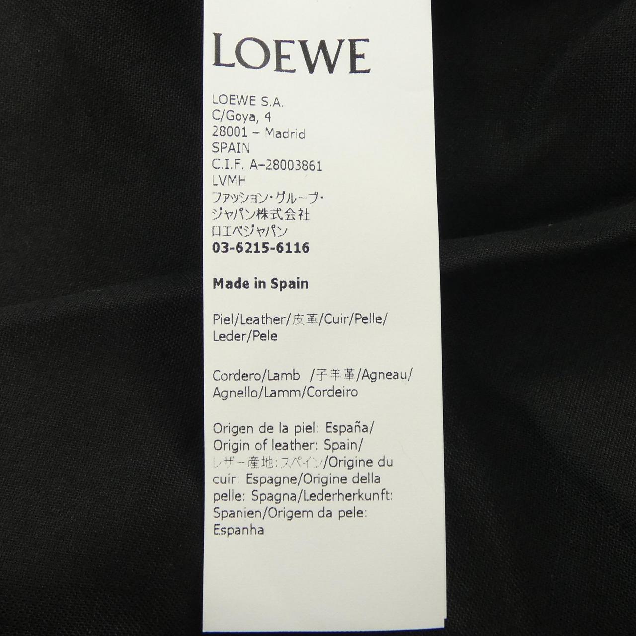 ロエベ LOEWE S359Y19L31 レザーライダースジャケット