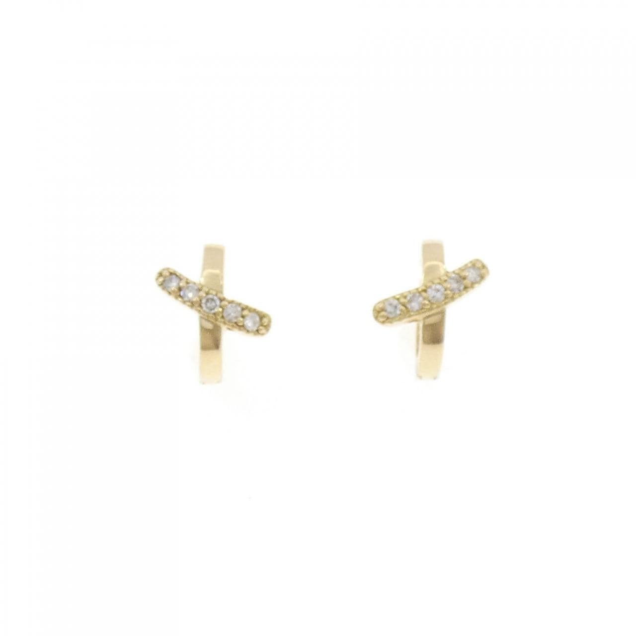 K18YG ダイヤモンド ピアス 0.12CT