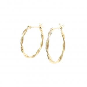 K18YG フープ ピアス