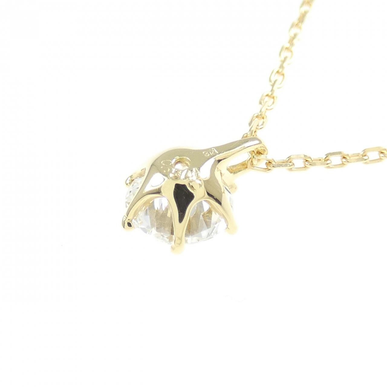K18YG ダイヤモンド ネックレス 0.554CT D VS1 EXT