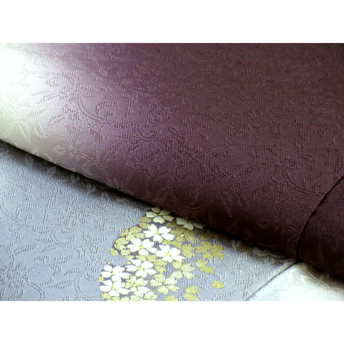 訪問着　友禅金彩加工　ボカシ染