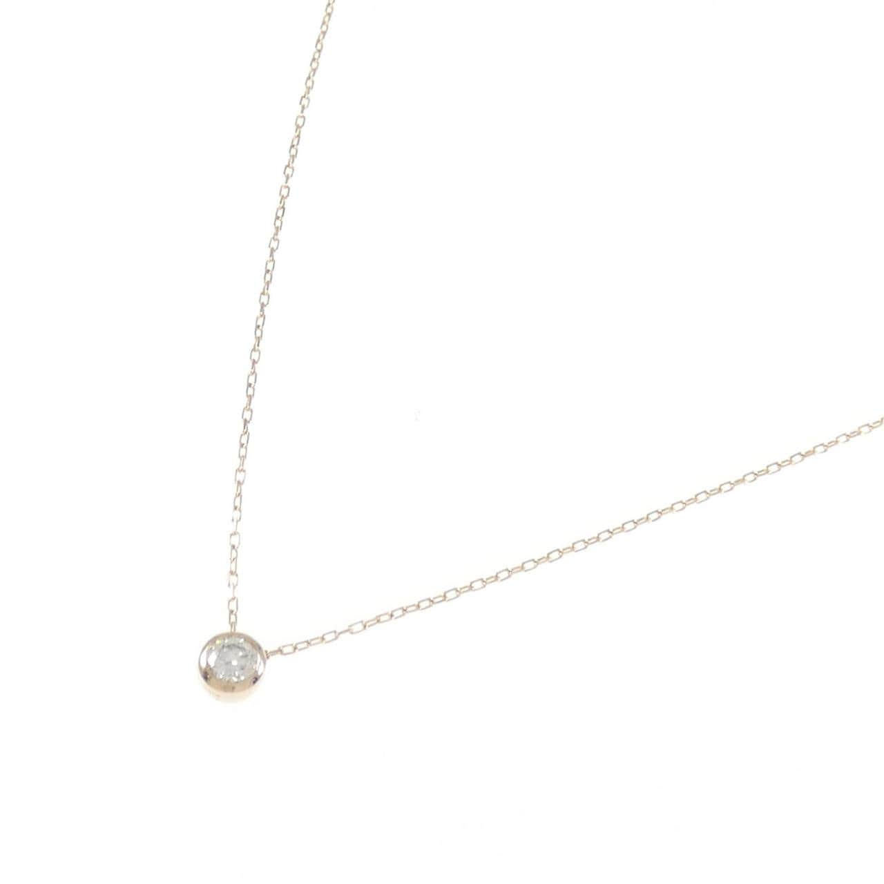 K18PG ダイヤモンド ネックレス 0.15CT