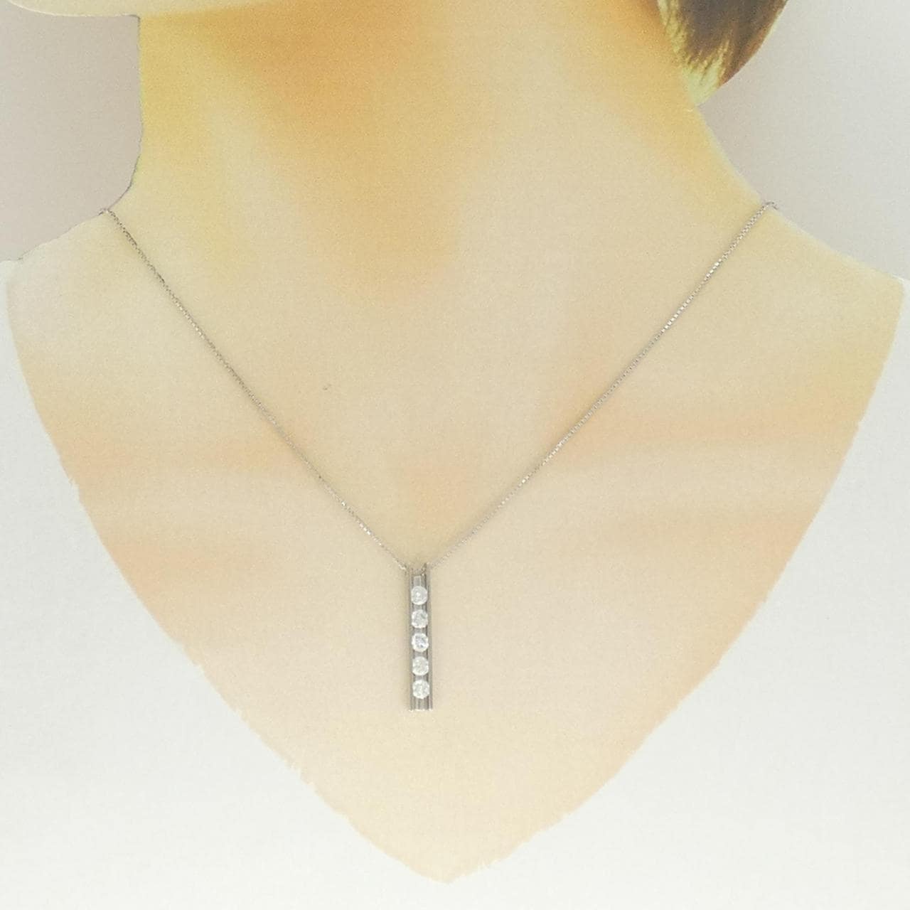 PT900/PT850 ダイヤモンド ネックレス 0.66CT