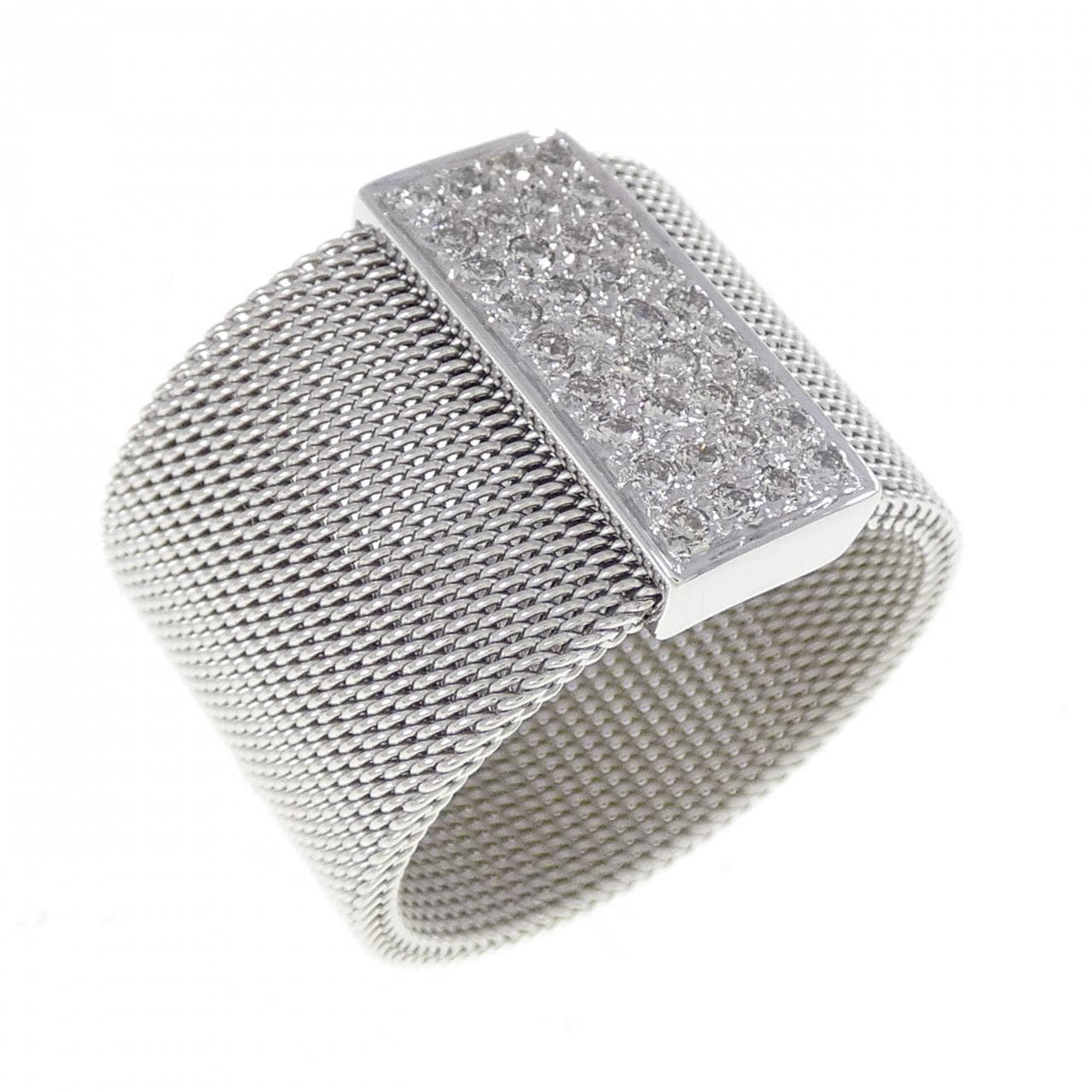 K18WG ダイヤモンド リング 0.37CT