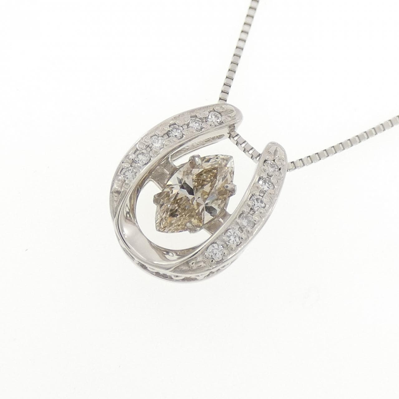 PT900/PT850 ホースシュー ダイヤモンド ネックレス 0.503CT