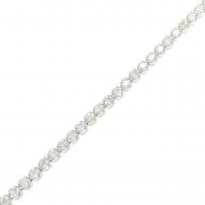 K18WG ダイヤモンド ブレスレット 1.00CT