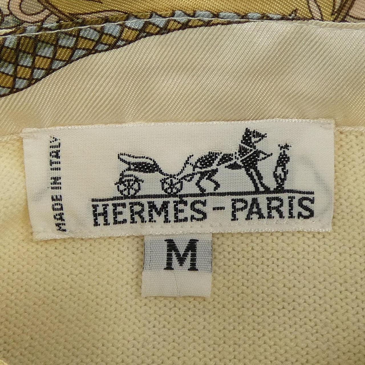 【ヴィンテージ】エルメス HERMES FESTIVAL QUADRI ツイルレーヌ. トップス