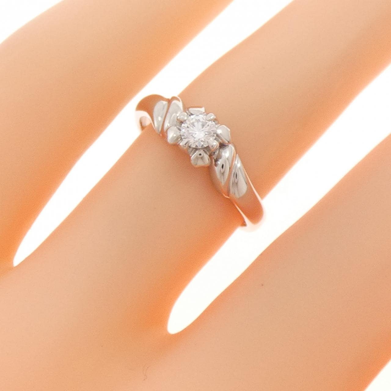 PT900 ダイヤモンド リング 0.133CT