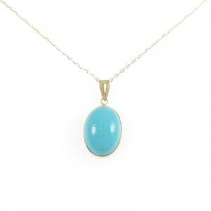 K18YG ターコイズ ネックレス 4.00CT