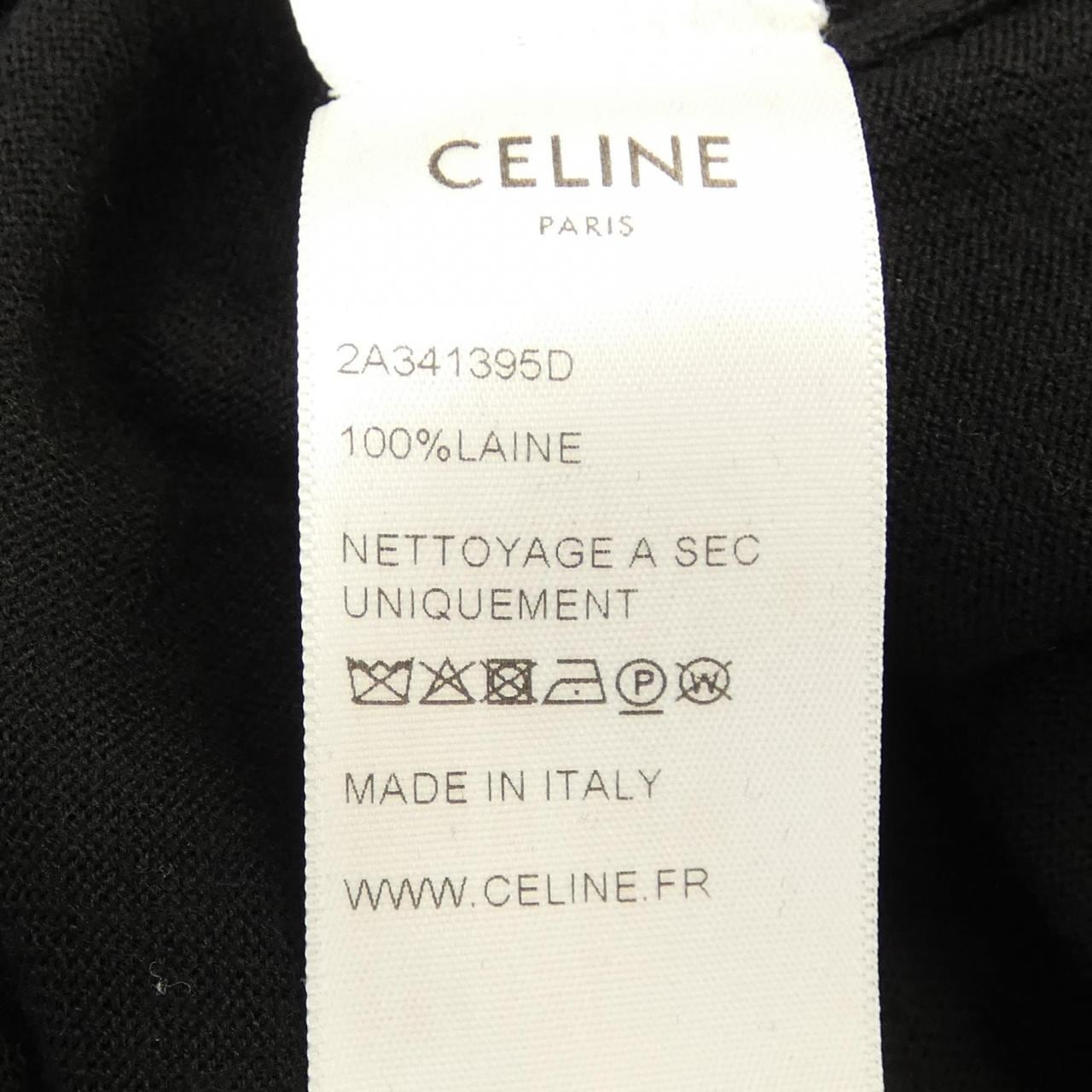 セリーヌ CELINE ジップドカラー/クラシックメリ/ニットウエア 2A341395D ニット