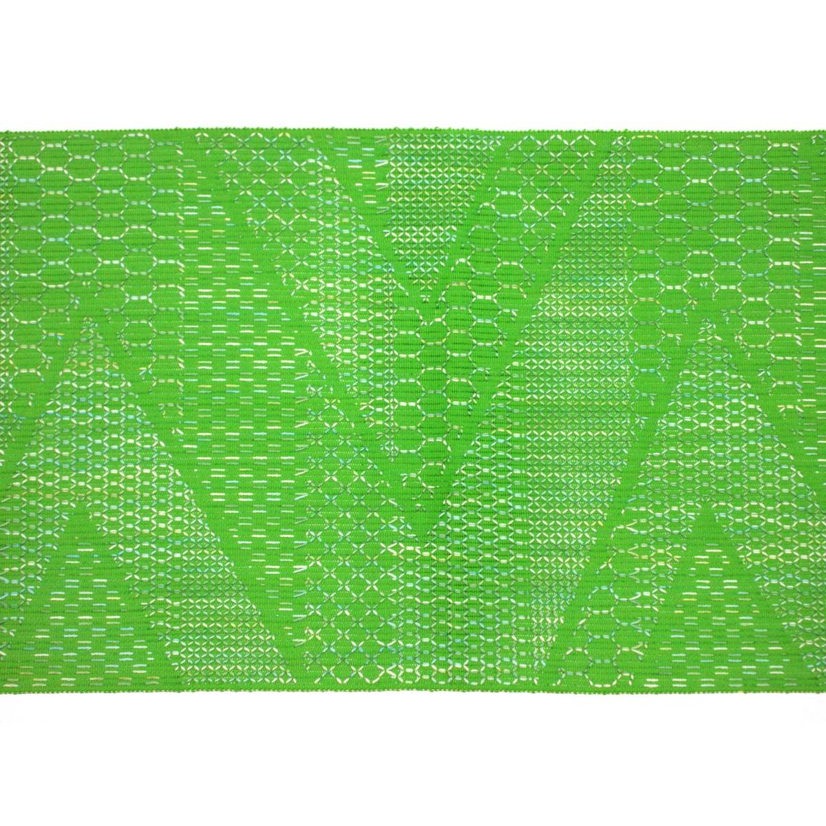 夏名古屋帯　刺繍加工