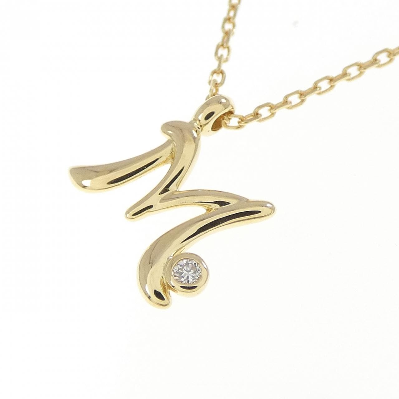 ポンテヴェキオ イニシャル ネックレス 0.01CT