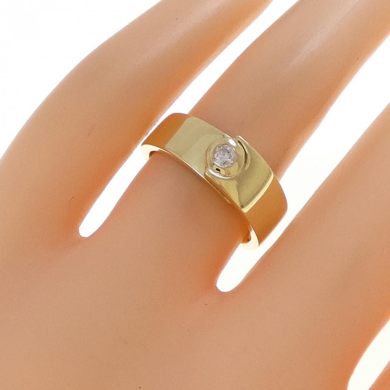 K18YG ダイヤモンド リング 0.10CT