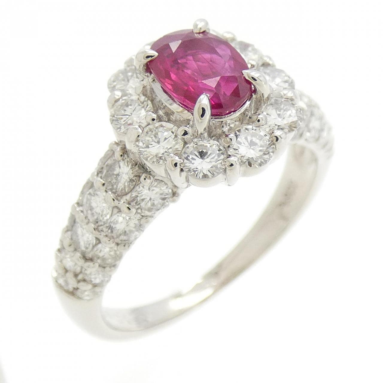 PT Flower Ruby Ring 0.66CT