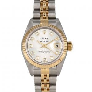 ロレックス デイトジャスト 69173NG SSxYG 自動巻 U番