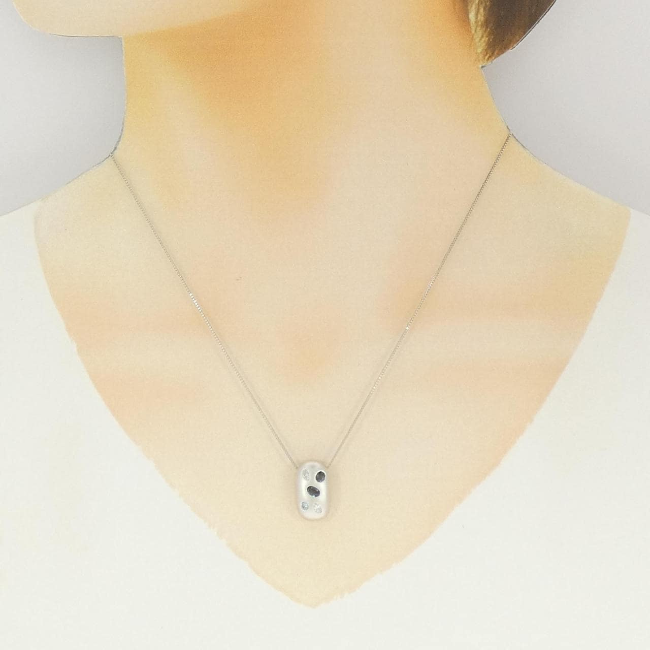 PT900/PT850 アレキサンドライト ネックレス 0.28CT