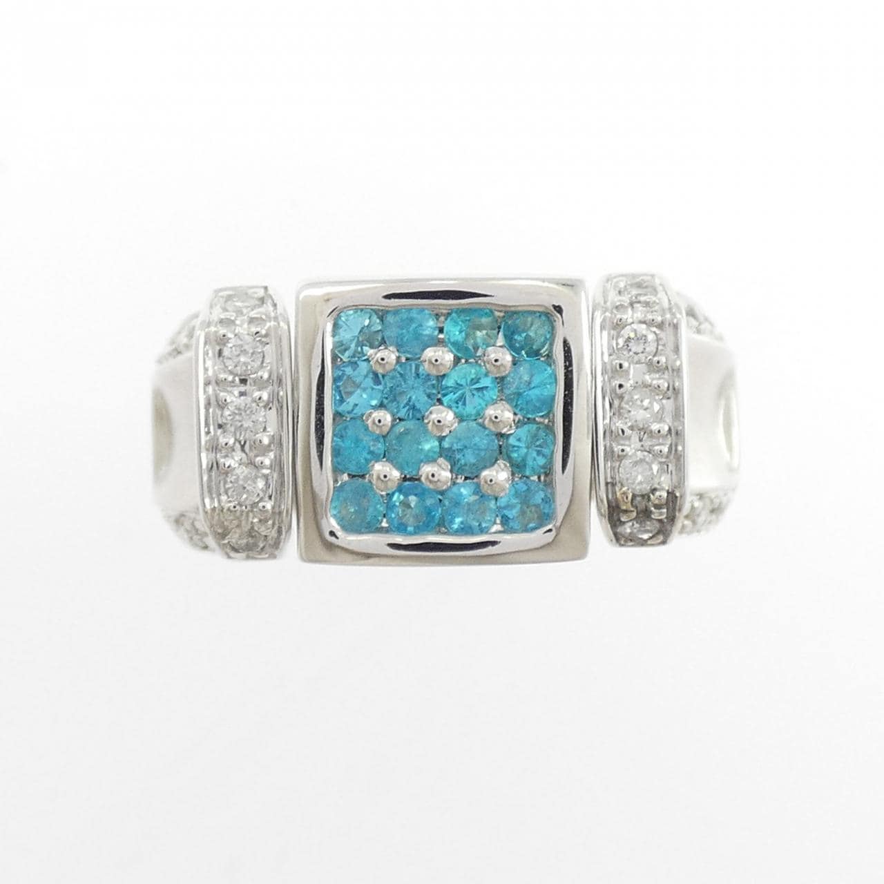 K18WG トルマリン リング 0.35CT