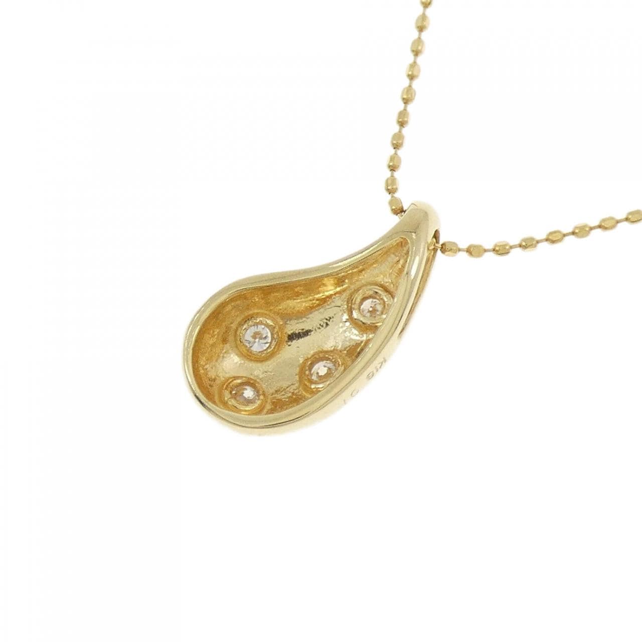 K18YG ダイヤモンド ネックレス 0.1CT