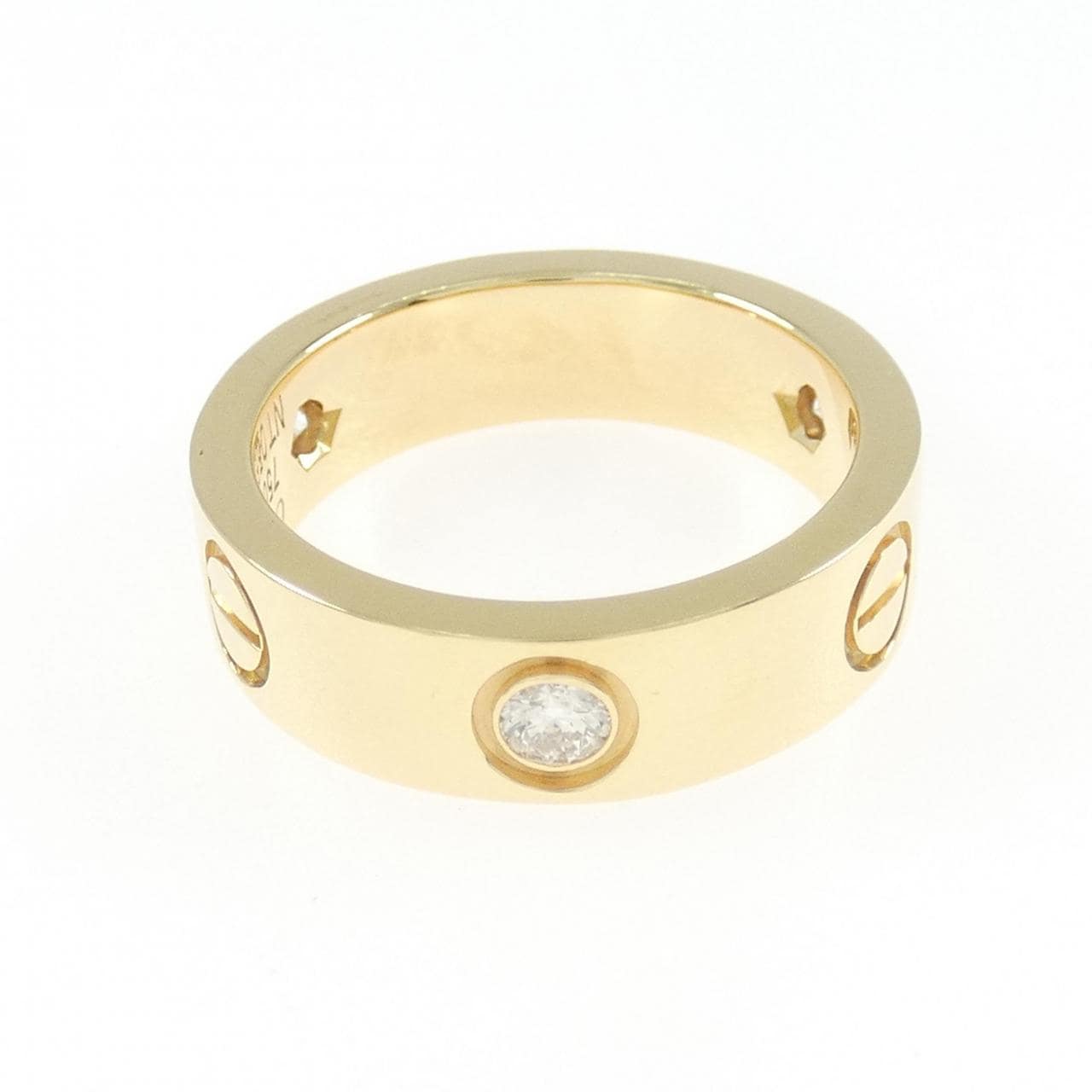 カルティエ ラブ ハーフダイヤ リング