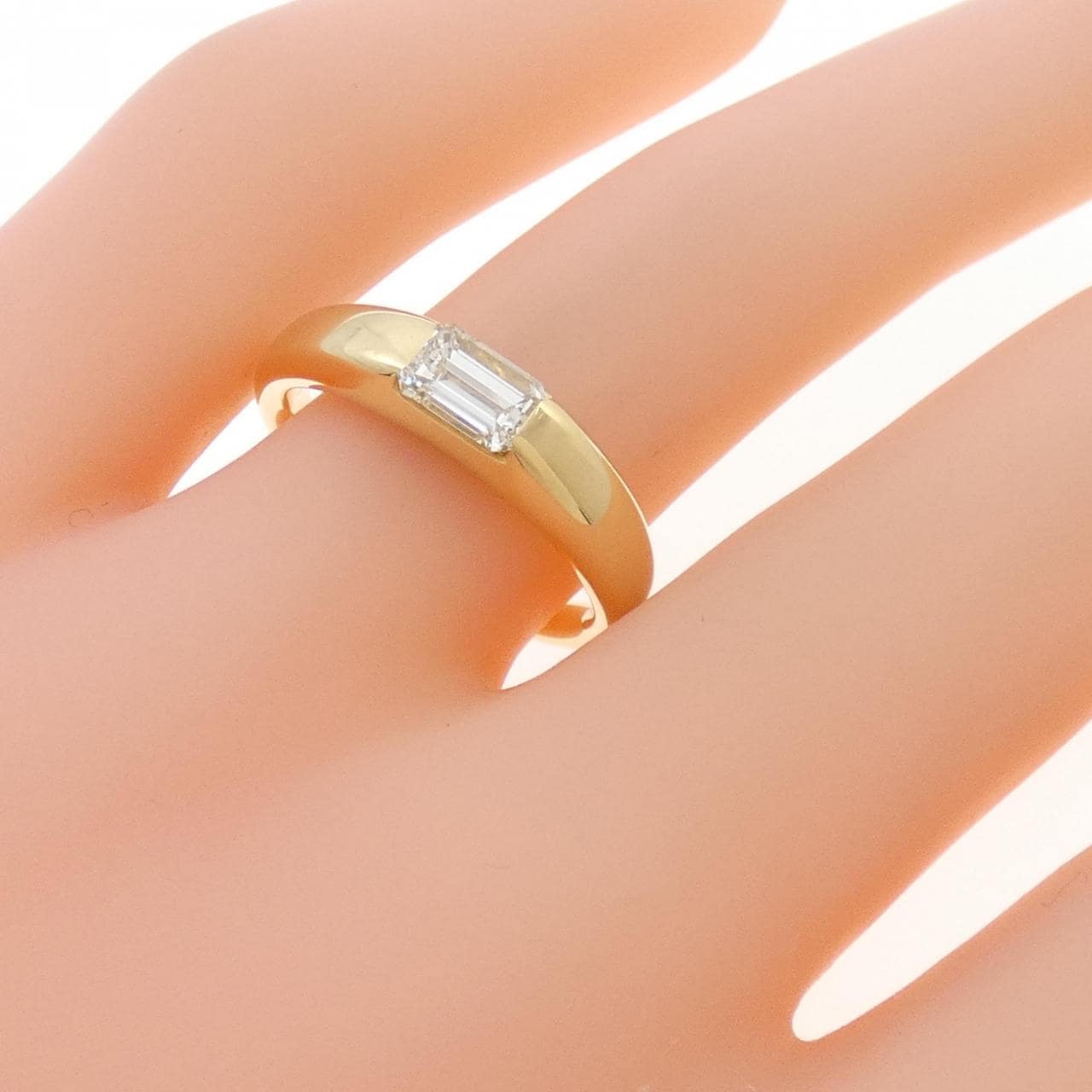 K18YG ダイヤモンド リング 0.612CT