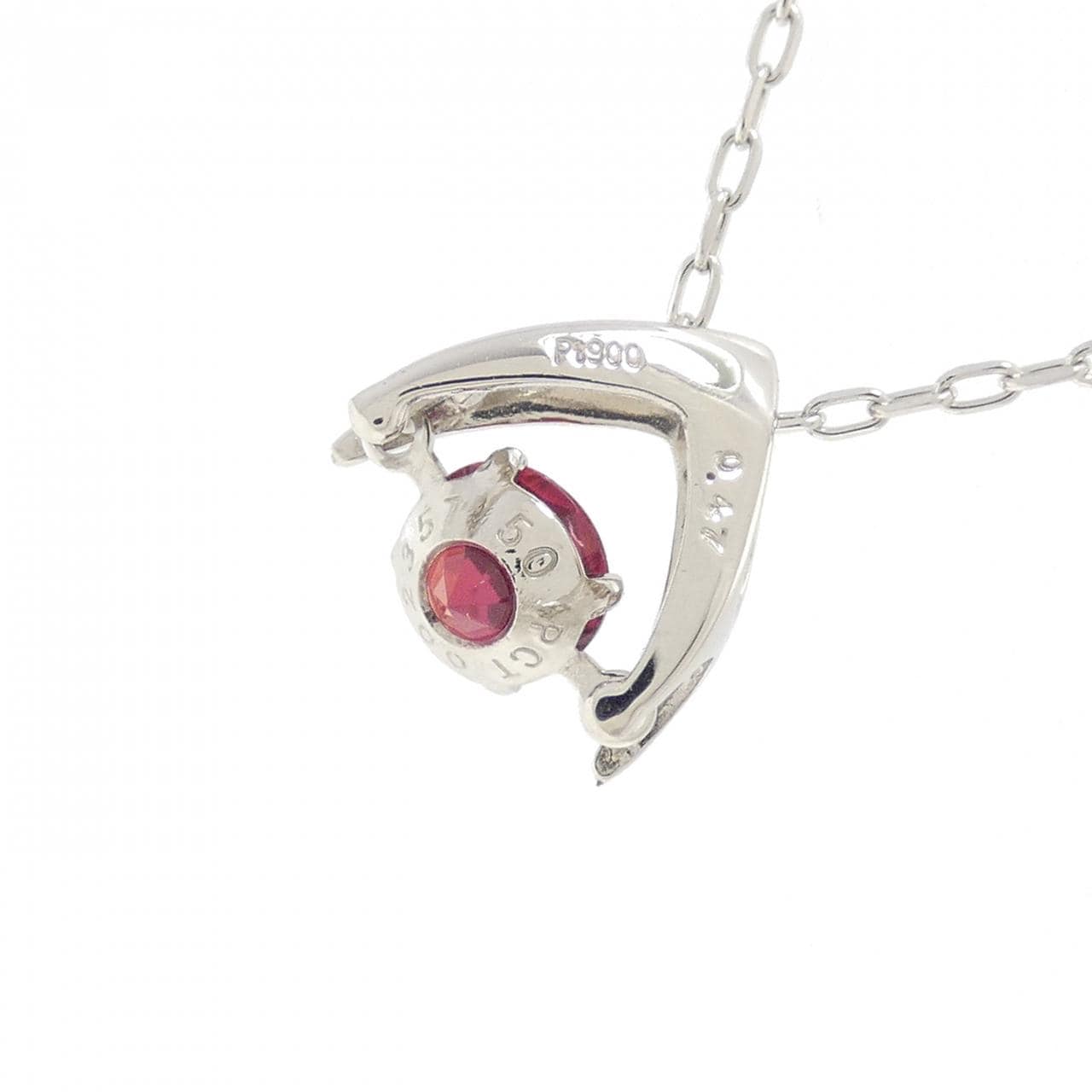 PT900/PT850红宝石项链0.47CT