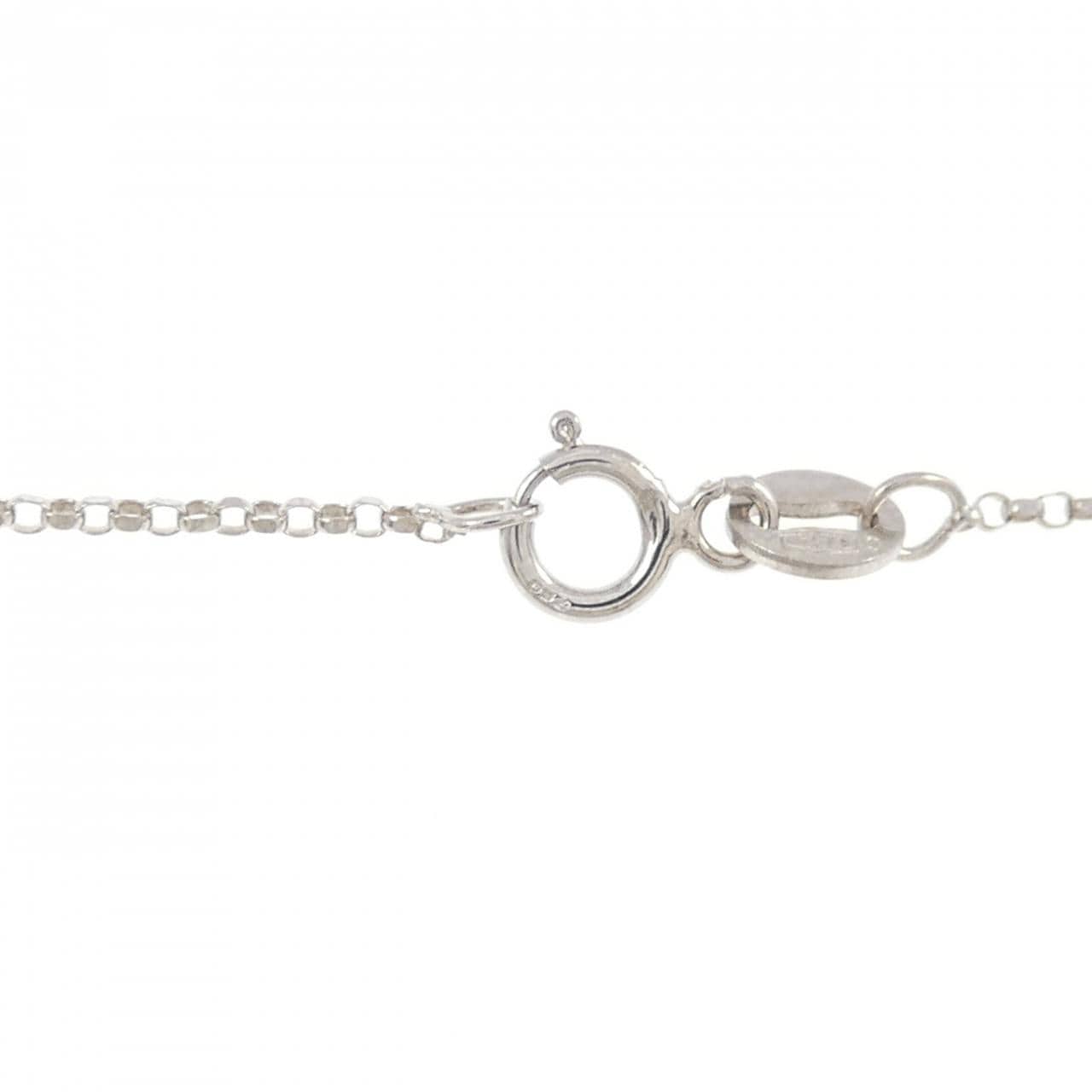 K18WG/K18BG/750WG パンダ ホワイトサファイヤ ネックレス 0.60CT