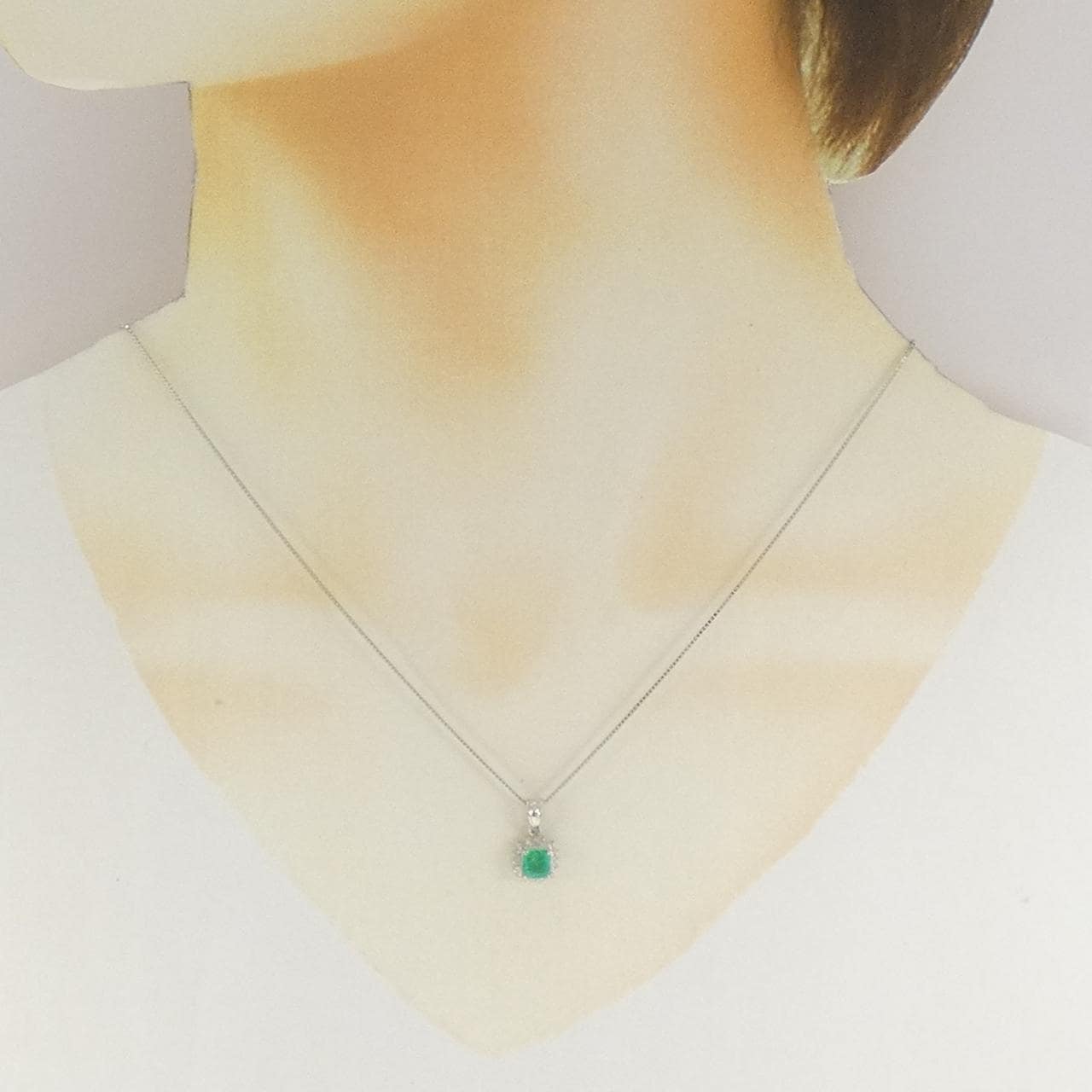 PT/PT850 エメラルド ネックレス 0.47CT