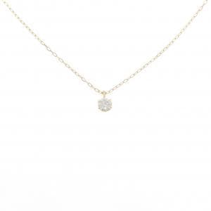 K18YG ソリティア ダイヤモンド ネックレス 0.148CT