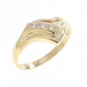 K18YG ダイヤモンド リング