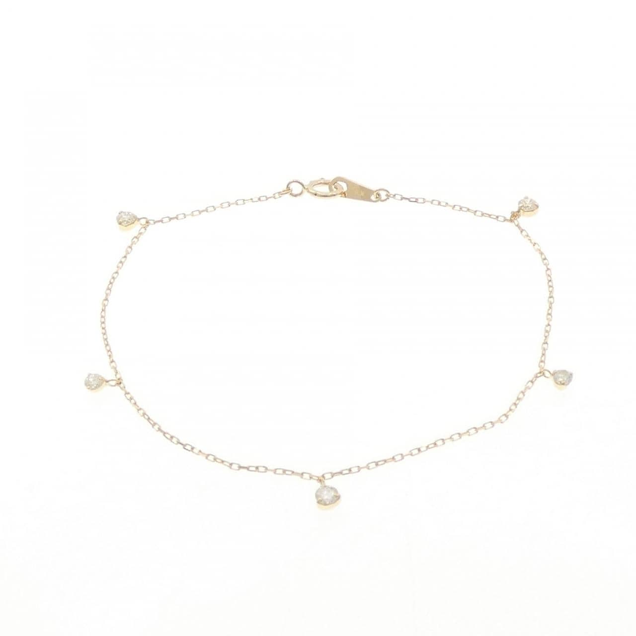 K18YG ダイヤモンド ブレスレット 0.27CT