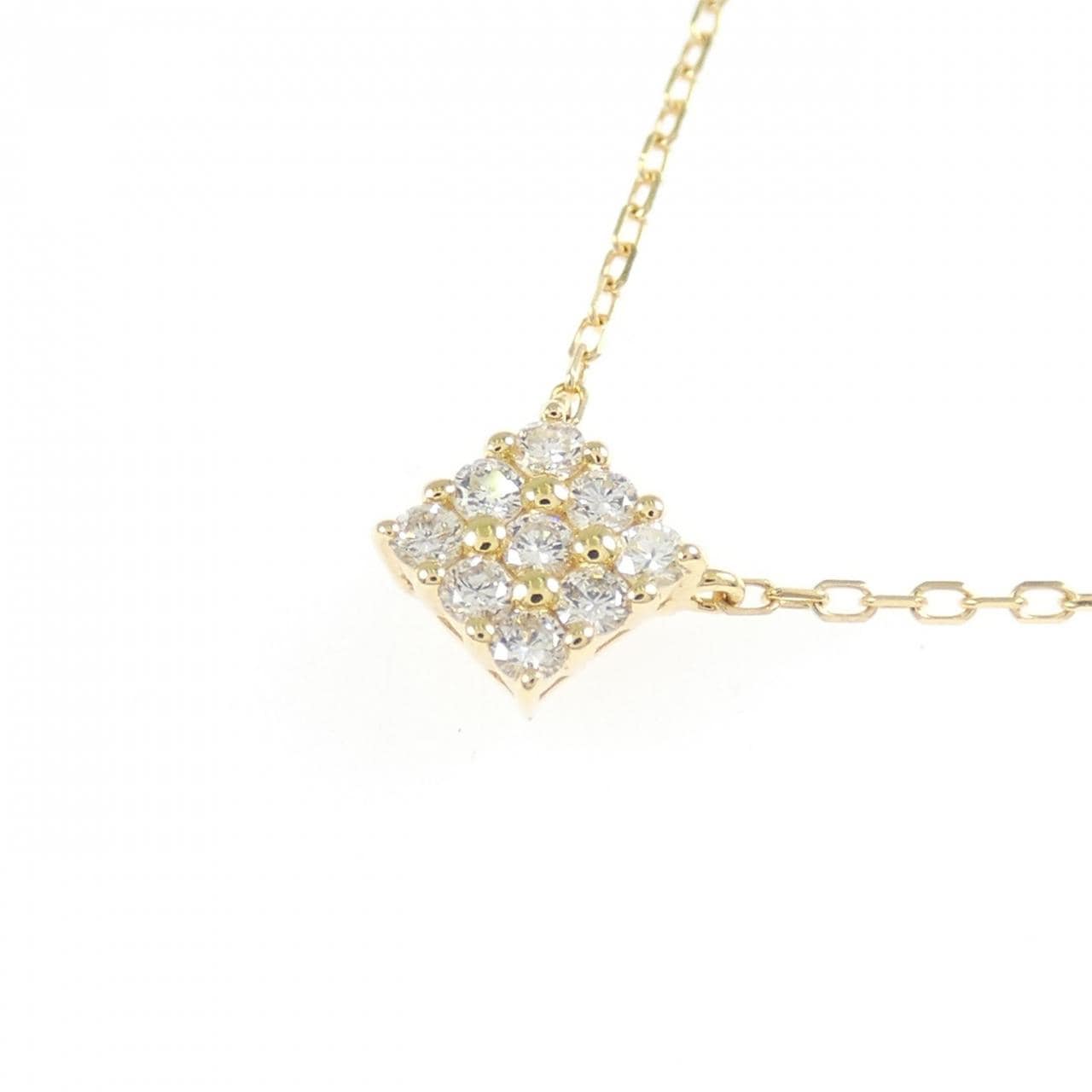 K18YG ダイヤモンド ネックレス 0.13CT
