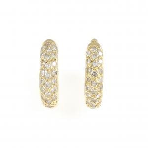 K18YG ダイヤモンド フープ ピアス 0.70CT