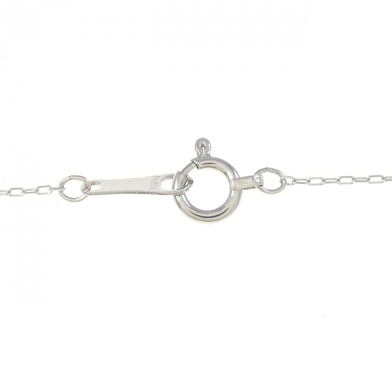 PT900/PT850 ハート ダイヤモンド ネックレス 0.10CT