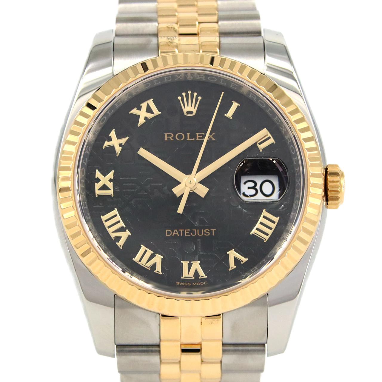 ロレックス デイトジャスト 116233 SSxYG 自動巻 ランダム番