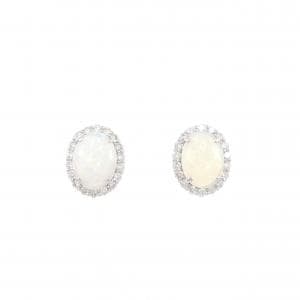 【新品】PT900 オパール ピアス 1.42CT