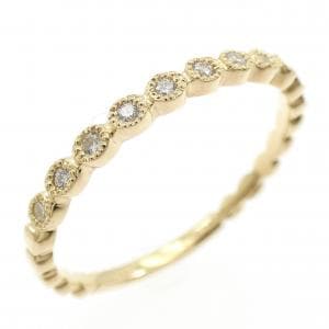 【リメイク】K18YG ダイヤモンド リング 0.10CT