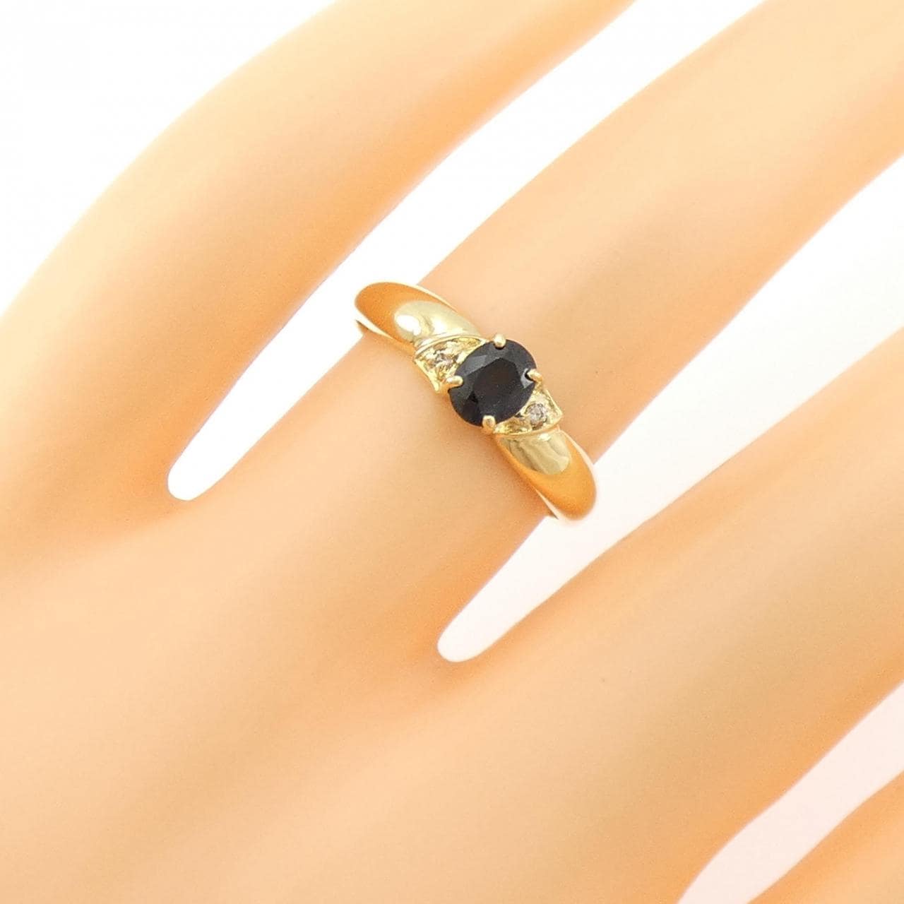 K18YG サファイヤ リング