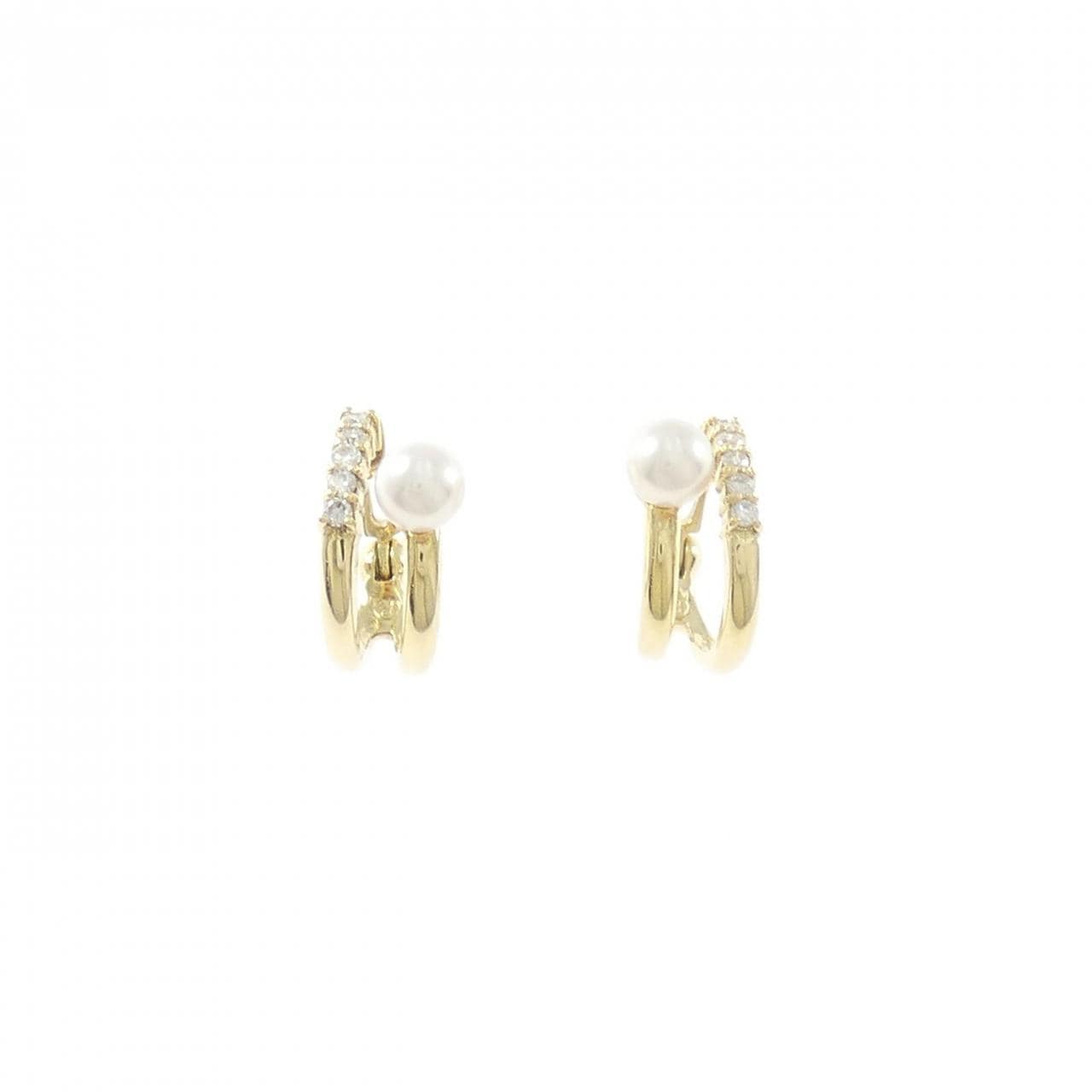 K18YG アコヤパール イヤリング 4.1mm