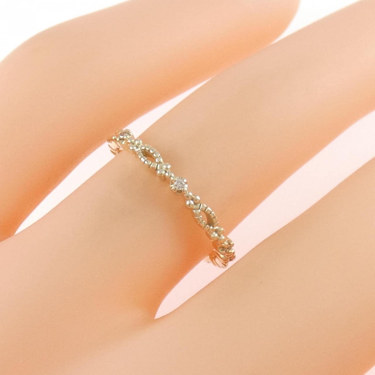 K10YG ダイヤモンド リング 0.02CT