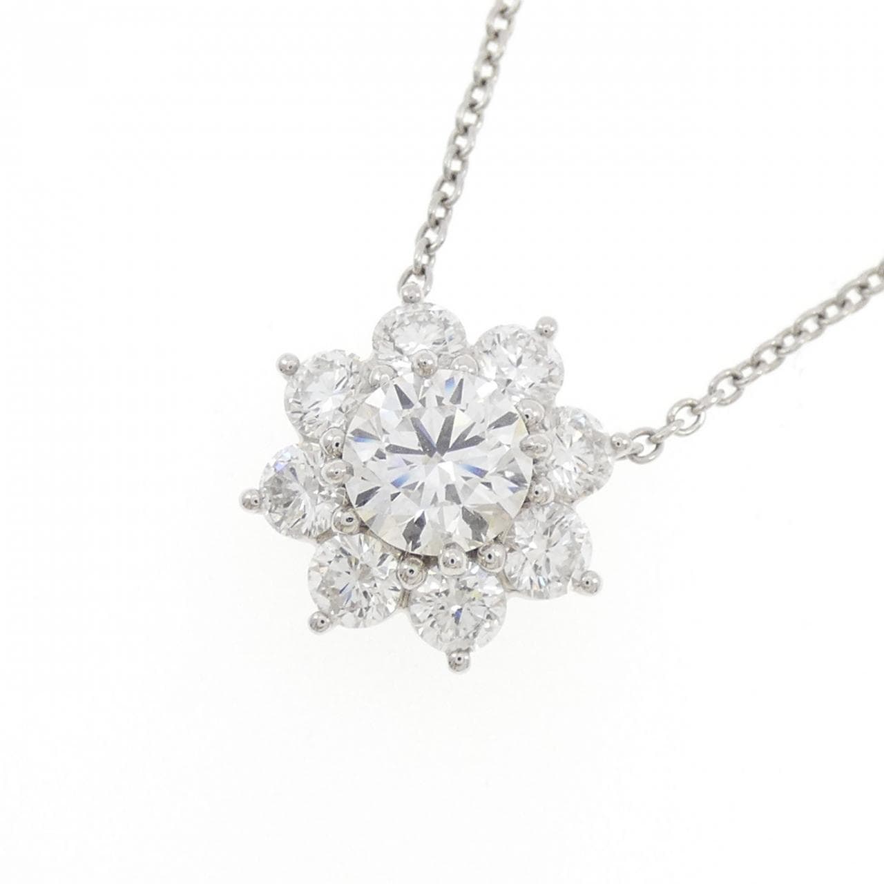 ハリーウィンストン サンフラワー ミディアム ネックレス 1.03CT E VS1 3EXT