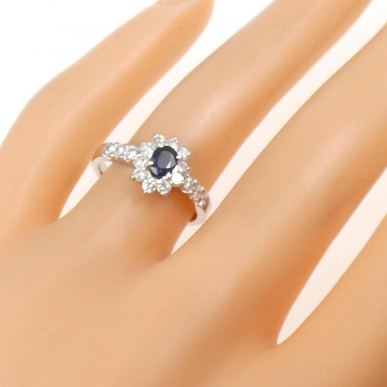 PT900 サファイヤ リング 0.35CT