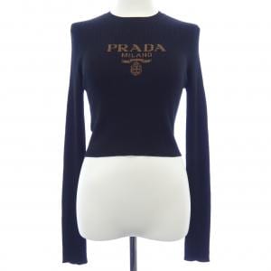 プラダ PRADA ロゴ入り シルク クロップドセーター P24S1G S222 11MY トップス
