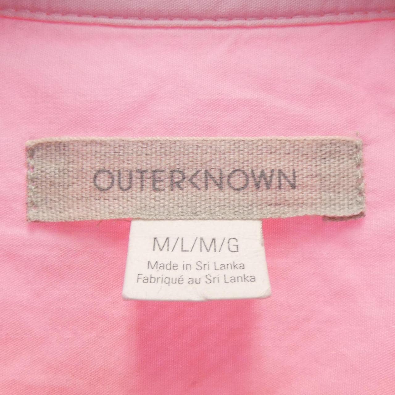 OUTERKNOWN shirt