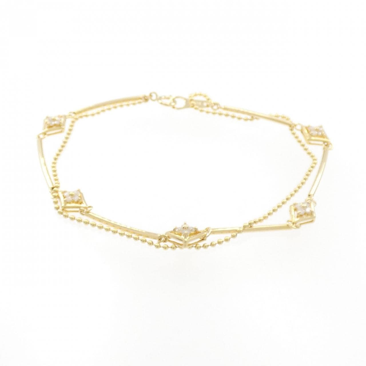 K18YG ダイヤモンド ブレスレット 0.31CT