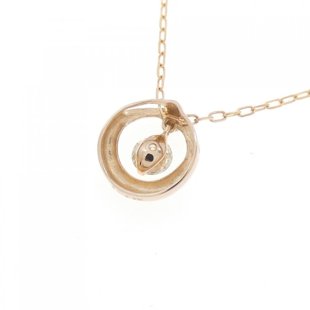 K18PG ダイヤモンド ネックレス 0.10CT
