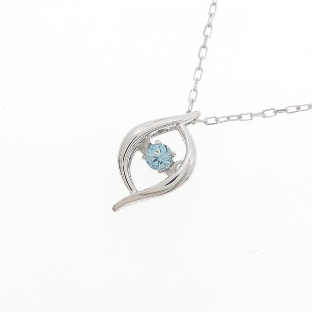 K10WG ブルートパーズ ネックレス