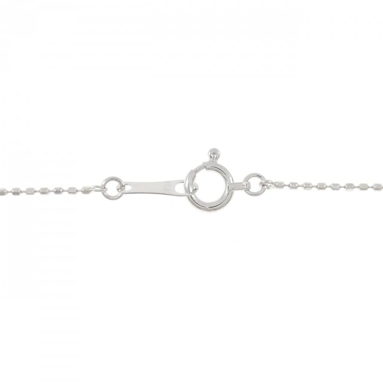 K18WG クロス ダイヤモンド ネックレス 0.52CT