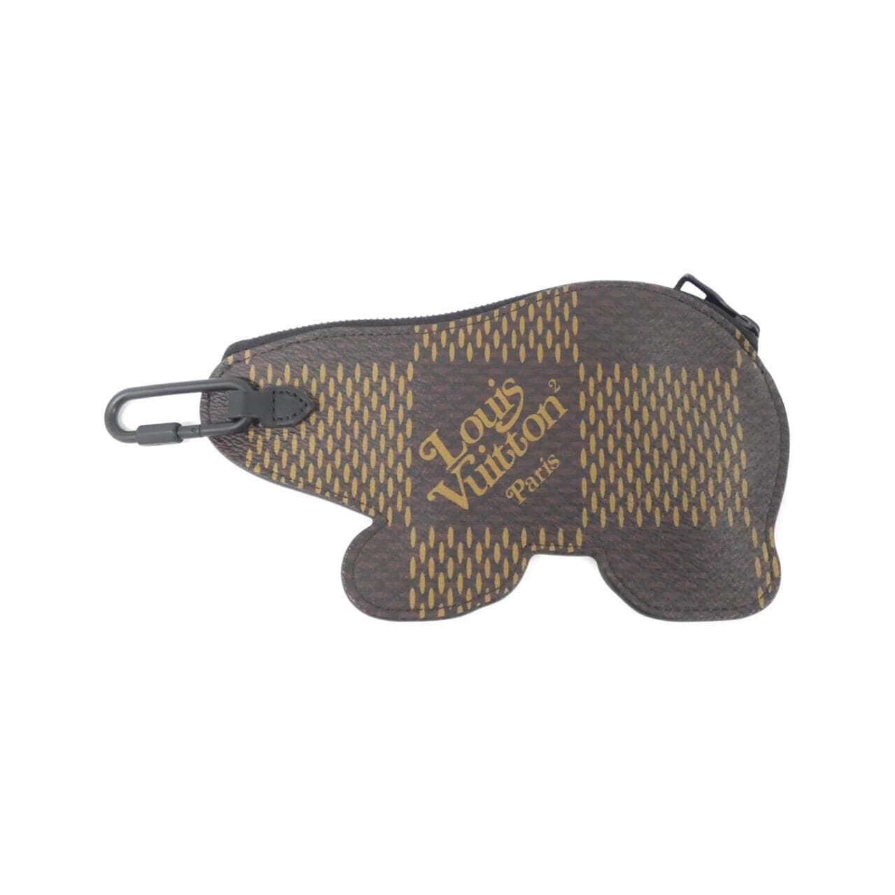 ルイヴィトン ダミエ ジャイアント（LVスクエアード） BEAR コイン カードホルダー N60387 コイン&カードケース